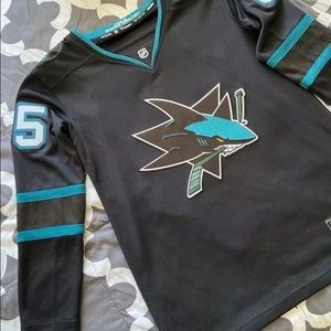 Adidas San Jose Sharks Karlsson Stealth Jersey M